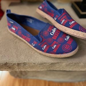 Chicago Cubs slip on espadrilles.  Like new.